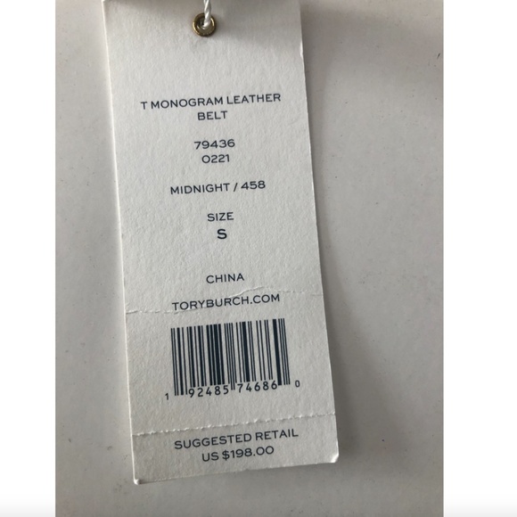 TORY BURCH  Midnight BELT WITH LOGO main image 8